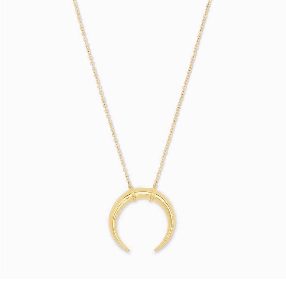 Gorjana Cayne Crescent Pendant Necklace